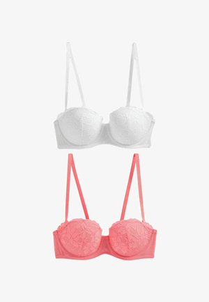 Next PAD STRAPLESS 2 PACK STANDARD - trägerloser/variabler BH - coral white