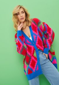 Cesare Gaspari LOOSE - Kofta - fushia blue