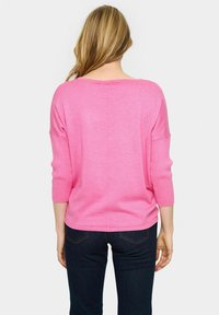 Saint Tropez MILASZ R-NECK - Pullover - pink cosmos melange