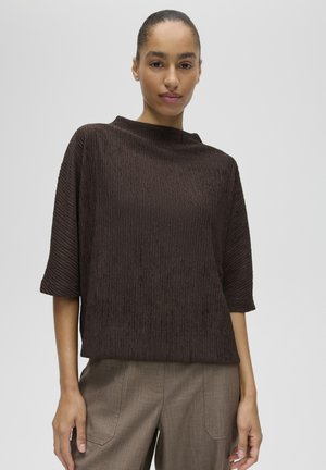 OPUS, FUNNEL CRINKLE FIT - Longsleeve - affogato