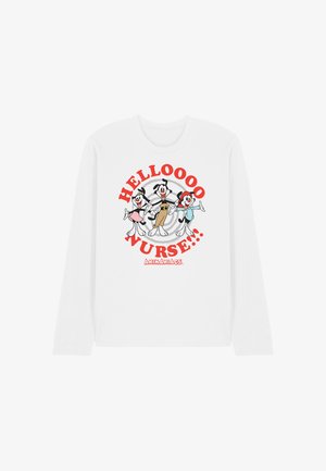 Cotton Soul, ANIMANIACS/HELLO NURSE - Long sleeved top - white
