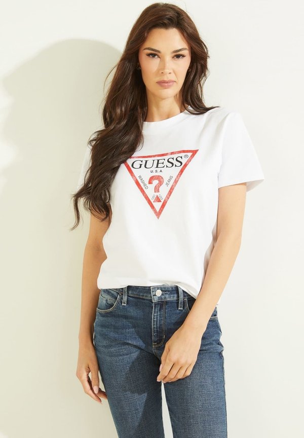 CLASSIC LOGO TEE - Print T-shirt - weiß