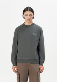 Jack & Jones PREMIUM JPRBLACHAD BRANDING CREW NECK - Sweatshirt - volcanic ash