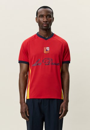 Les Deux SPAIN FOOTBALL  - Μπλουζάκι με στάμπα - racing red