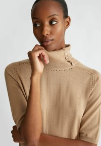 LIU JO TURTLENECK - T-shirt basic - beige