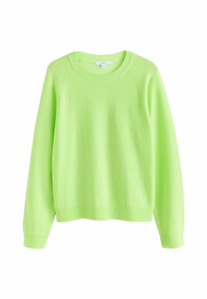 REGULAR FIT - SUPER SOFT CREW NECK LONG SLEEVE - Strickpullover - fluro green