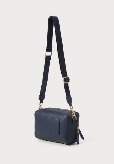 Valentino pansy embossed logo camera crossbody bag in ecru