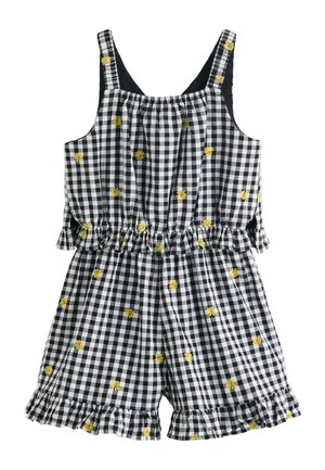 Next REGULAR FIT - BUTTON THROUGH - Combinaison - black and white gingham