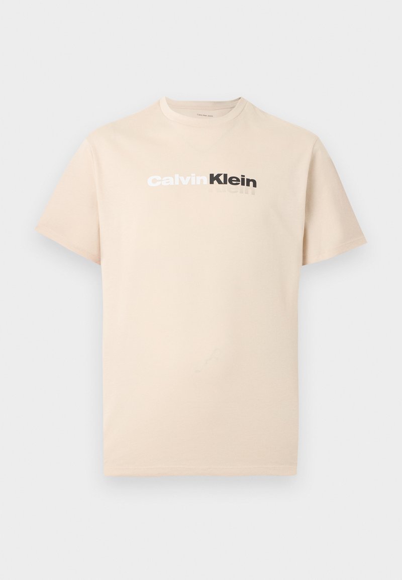 Calvin Klein Jeans WHOLESALE UNISEX - Print T-shirt - oatmeal/beige ...