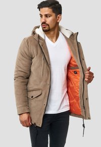 INDICODE JEANS - Winter coat - mottled dark grey Thumbnail Image 1