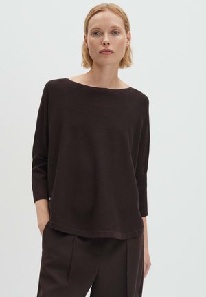 O-SHAPE - Strickpullover - dark espresso