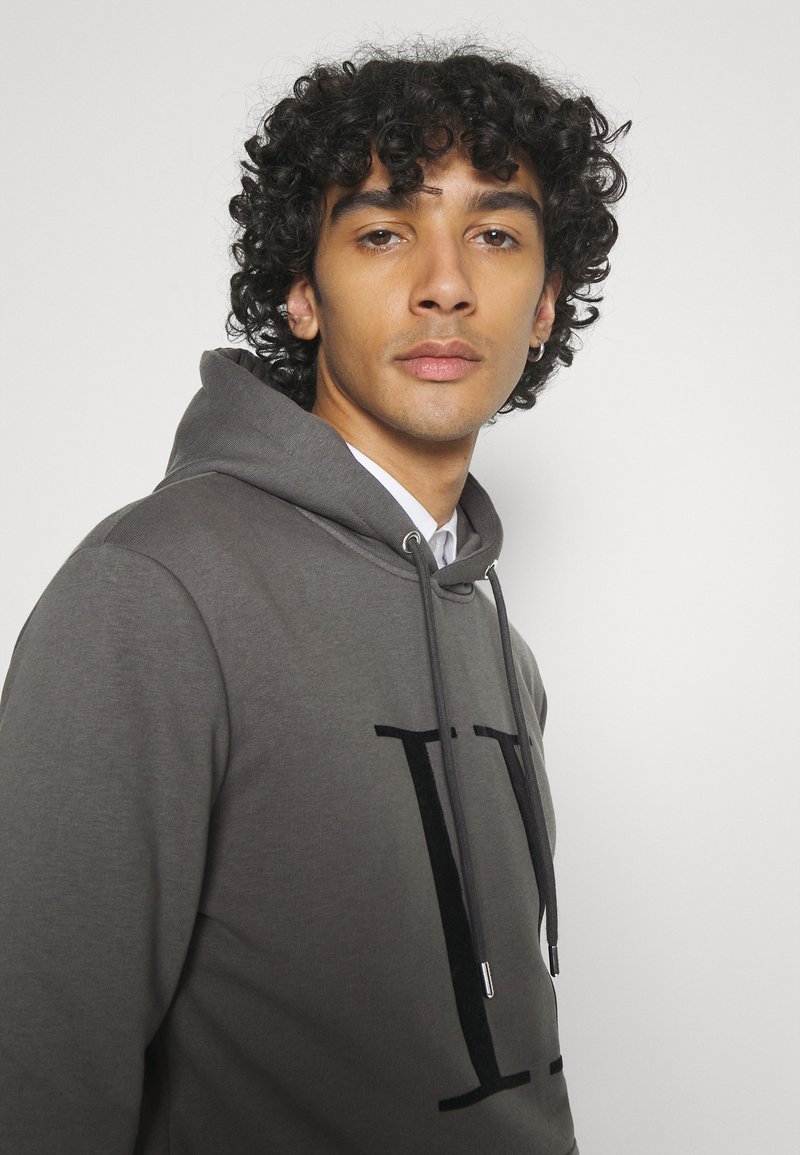 Les Deux ENCORE HOODIE - Hoodie - raven/black/dark grey - Zalando.ie
