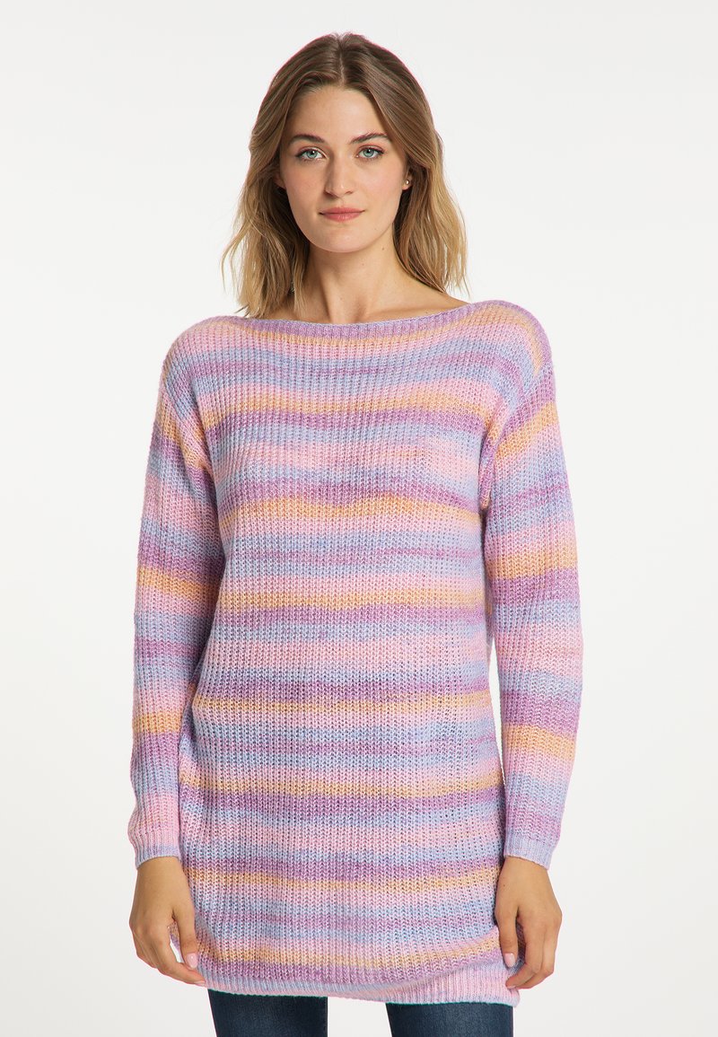 Damen Freizeitkleider | usha USHA FENIA Strickkleid mehrfarbig/flieder - QX39103 Damen Freizeitkleider | usha USHA FENIA Strickkleid mehrfarbig/flieder - QX39103