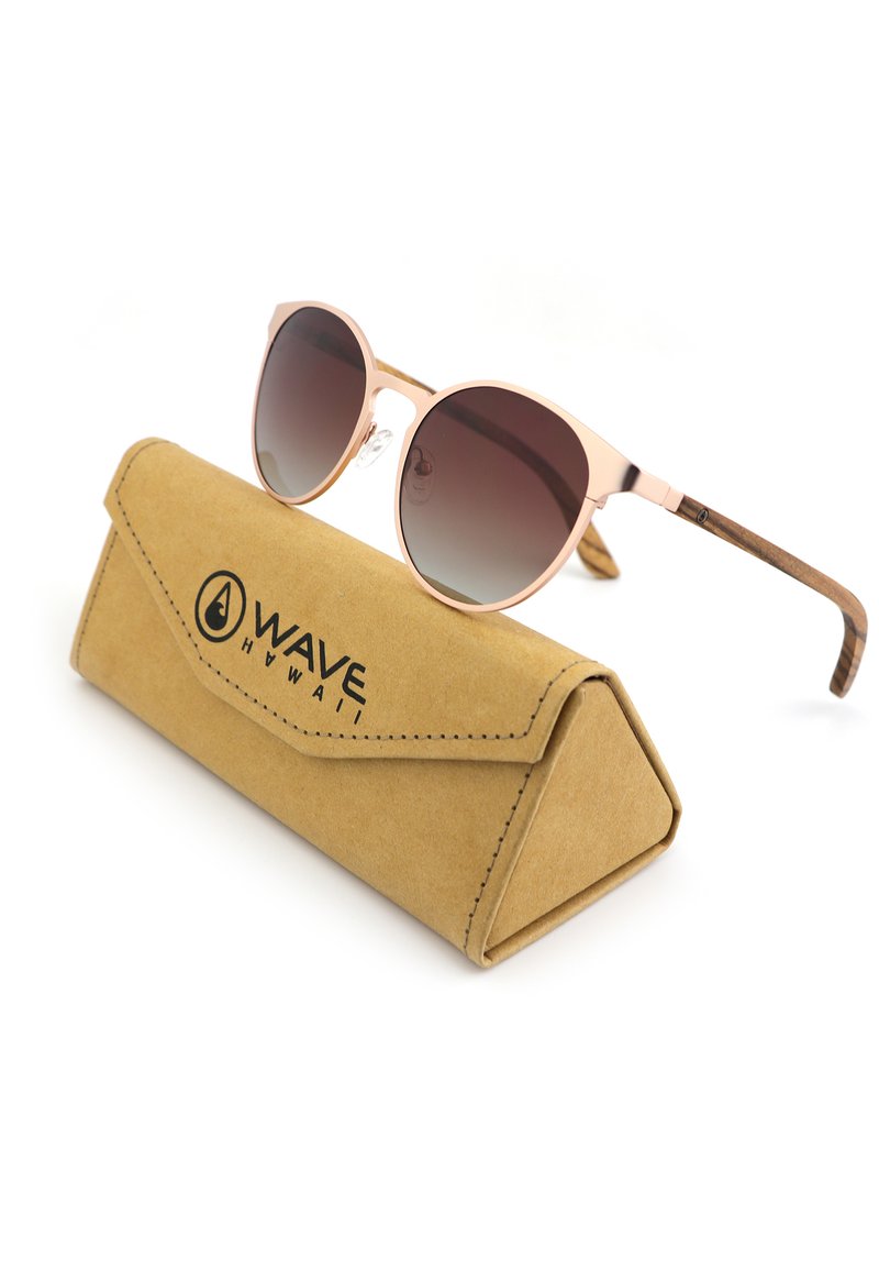 Herren Taschen & Koffer | WAVE HAWAII CURACAO Sonnenbrille braun rosegold etui/braun - YY08221 Herren Taschen & Koffer | WAVE HAWAII CURACAO Sonnenbrille braun rosegold etui/braun - YY08221