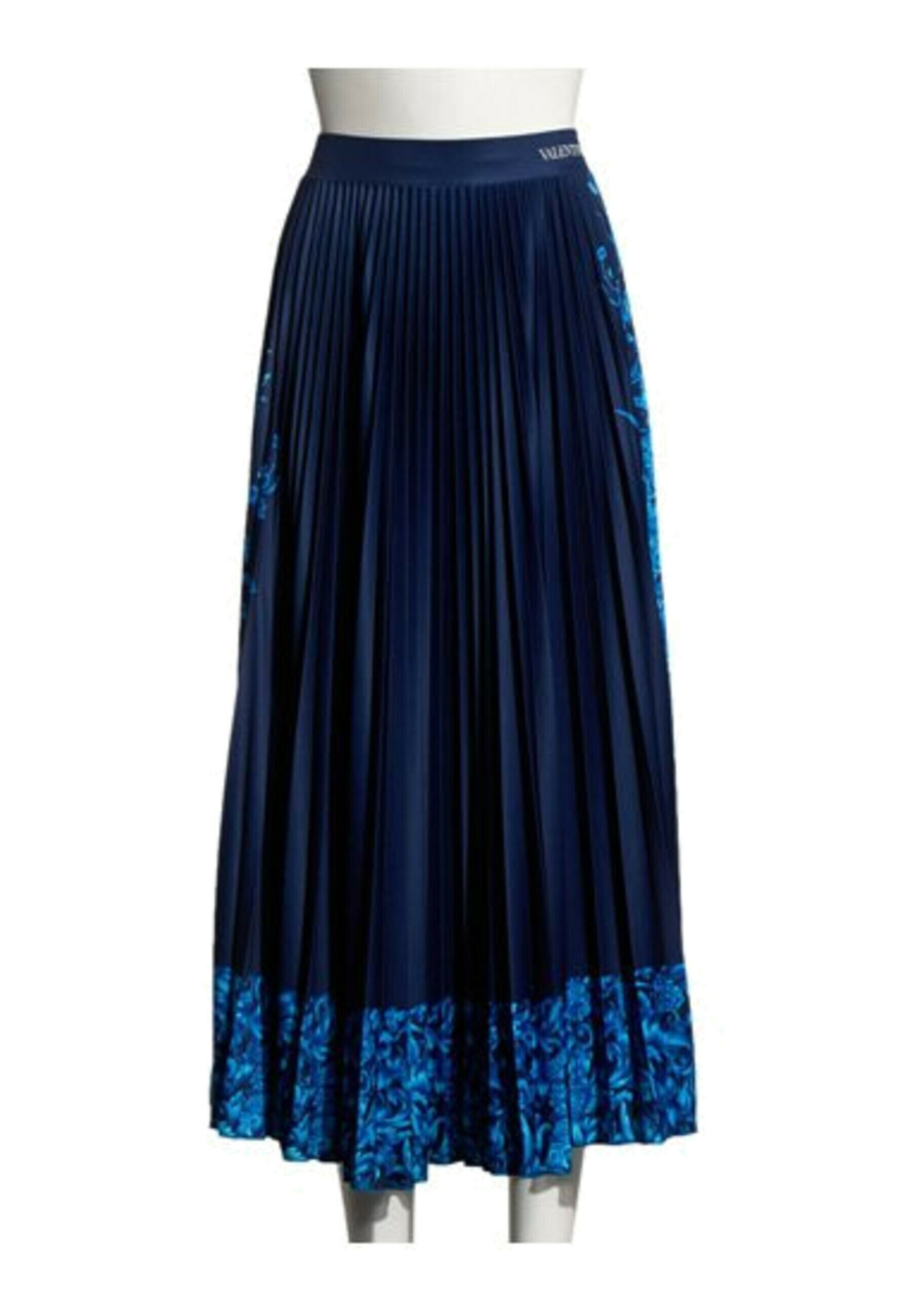 Valentino Garavani MAXI SKIRT NAVY - A-line skirt - dark blue