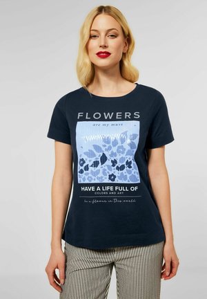 T-shirt z nadrukiem - blau