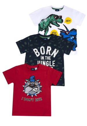 SET 3 PIECES  - Print T-shirt - red