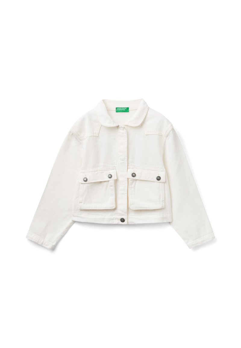 Veste Garçon United Colors Of Benetton - Nylon Avec Capuche Polaire Et Poche Kangourou