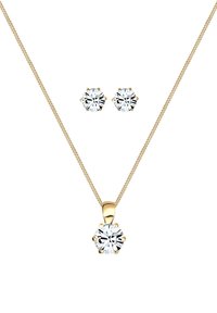SPARKLING STACK - MIT KRISTALLEN VON SWAROVSKI® - Naušnice - gold-coloured