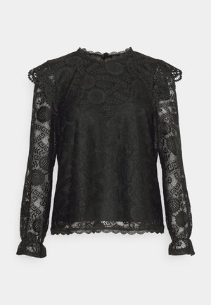 Pieces Petite PCOLLINE - T-shirt à manches longues - black