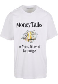MONEY TALKS - Apdrukāts T-krekls - white
