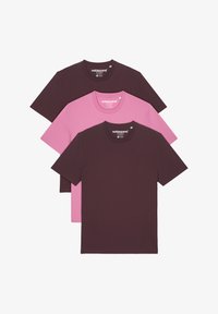 Unausgewählt, red brown bubble pink