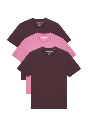 3ER MULTIPACK - T-Shirt basic - red brown bubble pink