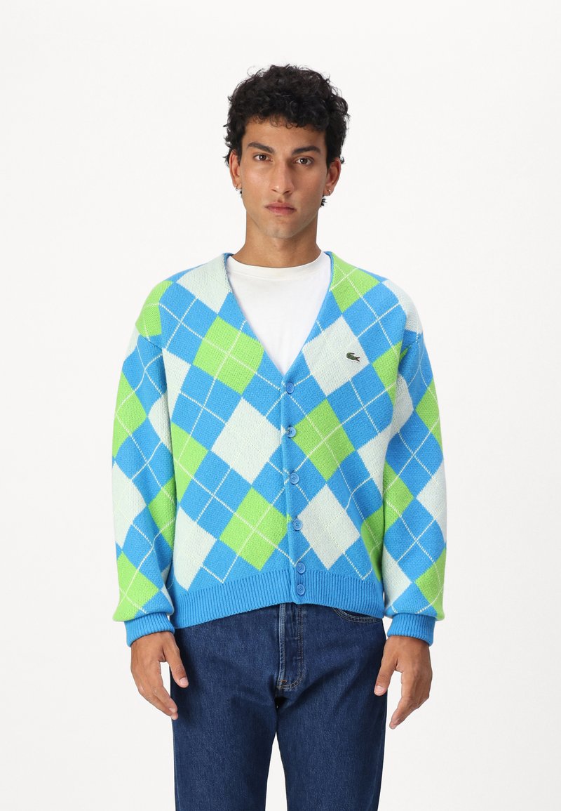 Lacoste IBS - Vesta na kopčanje - argentine blue/multico
