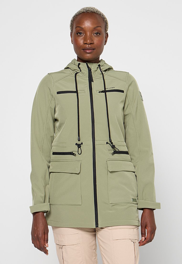 Spyder Softshelljas lichtgroen