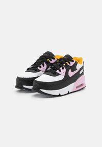 Nike Sportswear AIR MAX 90 UNISEX - Sapatilhas - black/light arctic pink/white/dark sulfur