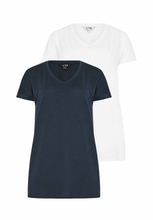 2 PACK SHORT SLEEVE  - T-shirt - bas - blue