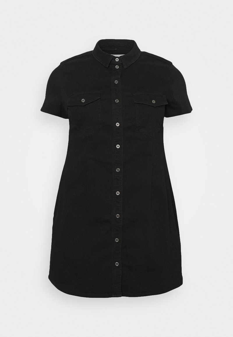 Noisy May Curve Robe en jean - black denim
