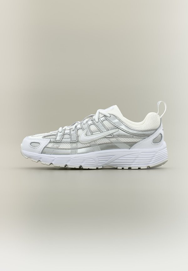 P 6000 LACE UNISEX - Sneakers low - white/photon dust/metallic silver-coloured