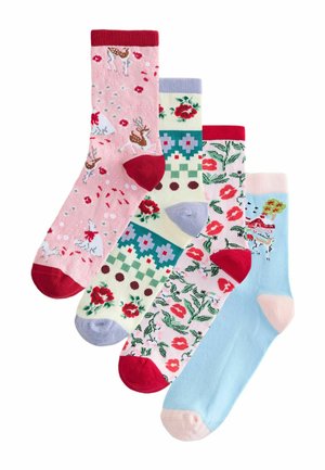 4 PACK - Calze - multi coloured christmas