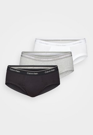 CLASSICS HIP 3 PACK - Trusser - black/grey heather/white