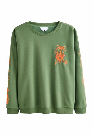 EMBROIDERED   - Pusa - khaki green