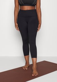 Nike Performance W NY DF YOGA TIGHT 7/8 PLUS - Leggings - black/iron grey