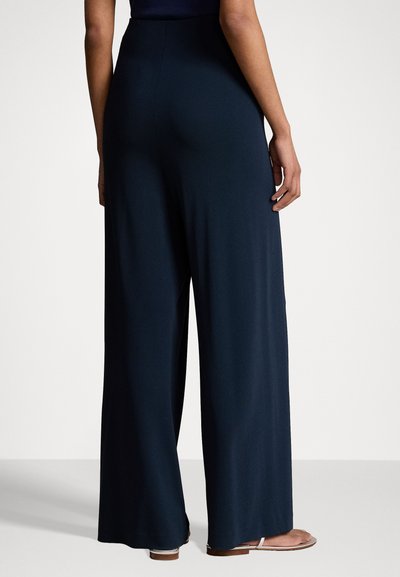 Polo Ralph Lauren JERSEY WIDE LEG WRAP PANT - Kelnės - aviator navy
