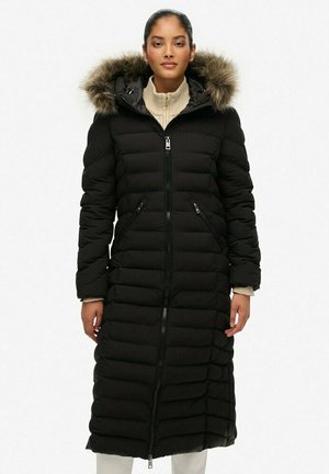 FUJI HOODED LONGLINE - Cappotto invernale - black
