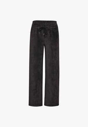 Street One, MID WAIST STRAIGHT LEG CORDHOSE IN UNIFARBE - Pantalon classique - black coffee