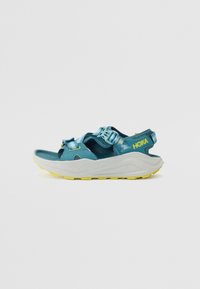 HOKA INFINI HIKE - Sandali da trekking - blue twilight/pea green