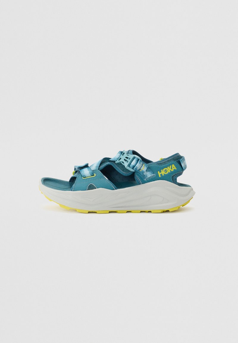 HOKA INFINI HIKE - Sandali da trekking - blue twilight/pea green
