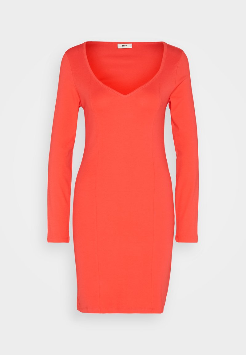 JDY Jerseyjurk koraalrood