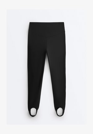 OYSHO COMFORTLUX SUPER HIGH-RISE ANKLE-LENGTH FUSEAU - Leggings - black