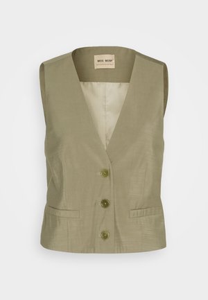 LUA EDEN  - Waistcoat - dusty olive