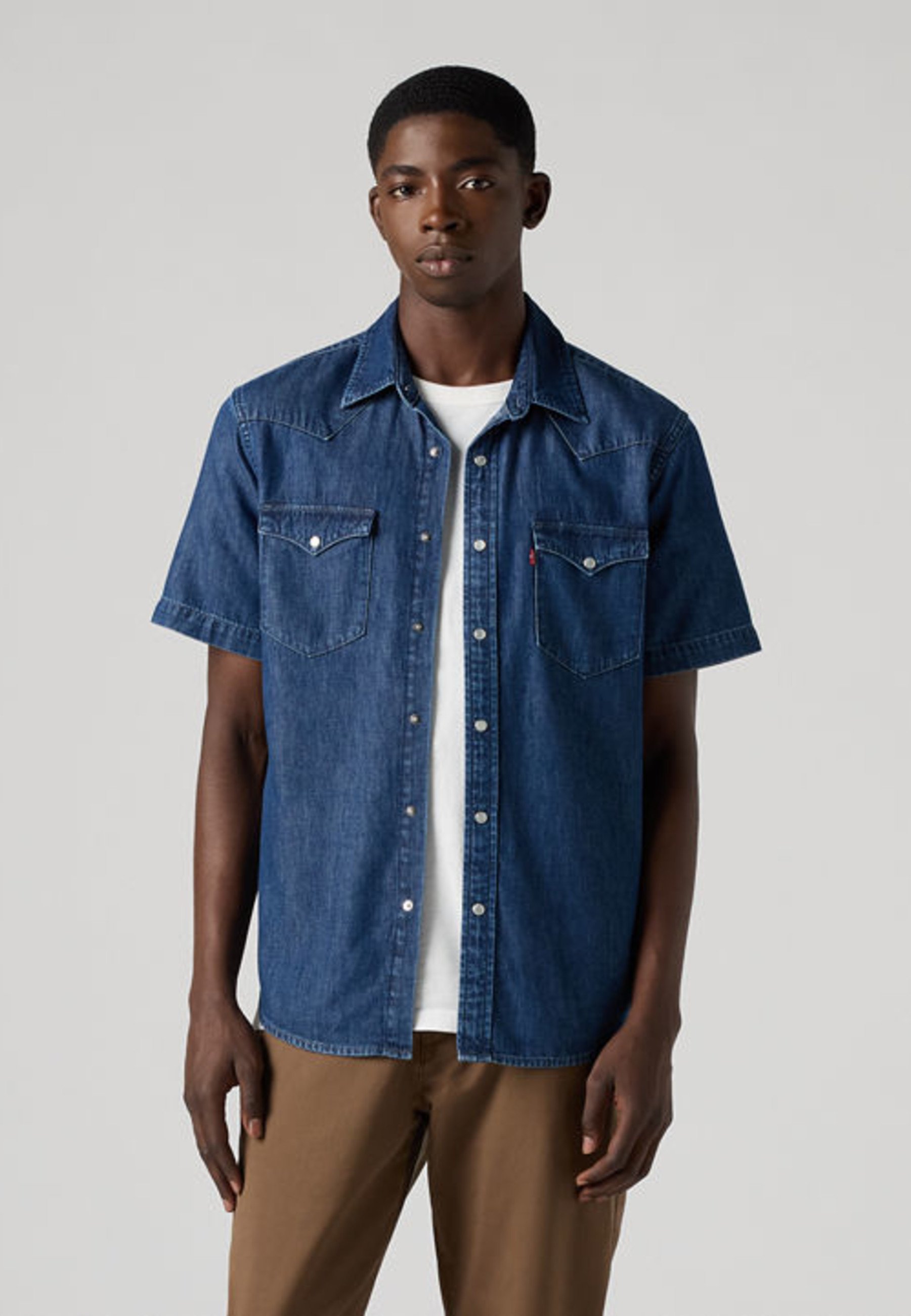 Levi's® CLASSIC WESTERN - Shirt - blue denim - Zalando.ie