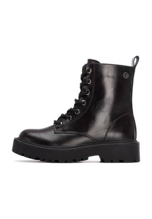 Botines con cordones - burgundy