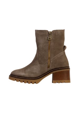 Bottines à plateau - taupe