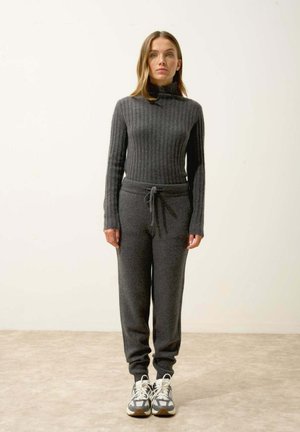 KIRAUNA  JOGGING - Tygbyxor - heather anthracite