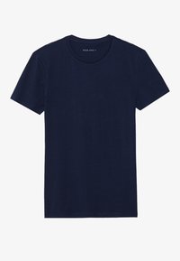 Pier One 3 PACK BASIC MUSCLE FIT T SHIRT - T-shirts - bordeaux/dark green/dark blue